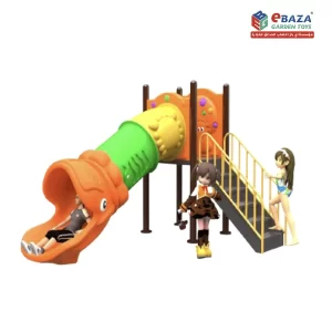 ألعاب حدائق أطفال خارجية مزوّدة بـزحليقة أنبوبية بتصميم التنين، وجدار تسلّق، وسلّم، لتوفير تجربة لعب آمنة وتفاعلية تعزّز النشاط البدني والمهارات الحركية للأطفال في الحدائق والمدارس والمناطق السكنية داخل المملكة العربية السعودية.