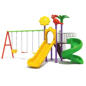Kids Playset with Spiral and Straight Slides – Ebaza Gardens