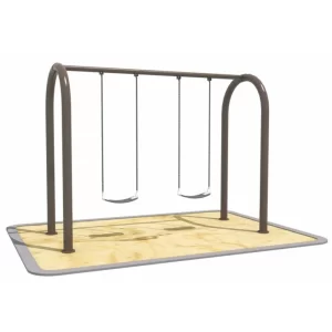 Heavy-Duty Metal Swing Frame for Two Kids – EBS 008