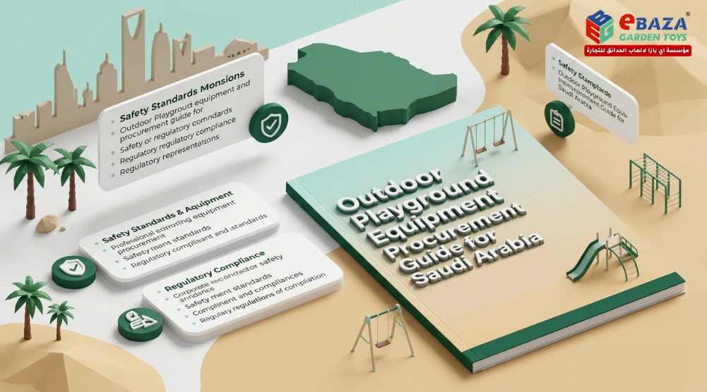 Outdoor playground equipment procurement guide for Saudi Arabia with safety standards and compliance design