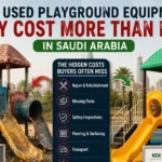 Used playground equipment can look cheaper at first, but hidden repair, flooring, transport, and installation costs may make new playground equipment a better long-term choice in Saudi Arabia.