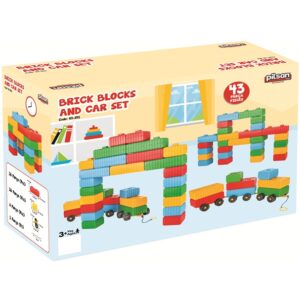 Building Blocks & Car Set – 43 Pieces