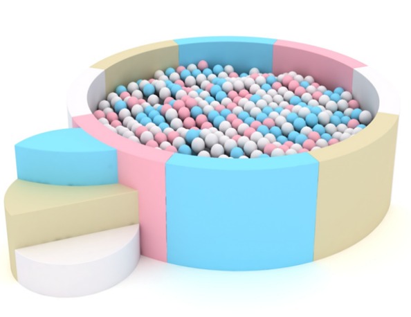 Round Ball Pit for Kids – 250×250×60 cm (Design 2)