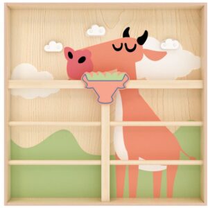 لوح تسلق جداري – تصميم الدرابزين، مقاس 120×120 سم