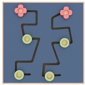لوح تسلق جداري – تصميم الطريق، مقاس 120×120 سم
