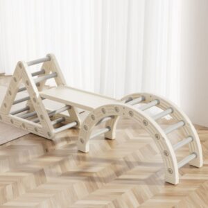 Pikler Triangle with Balance Board & Rocker