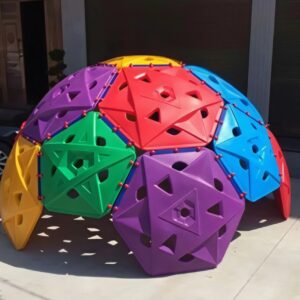 Semi-Circular Climbing Frame for Kids – 200×330×300 cm