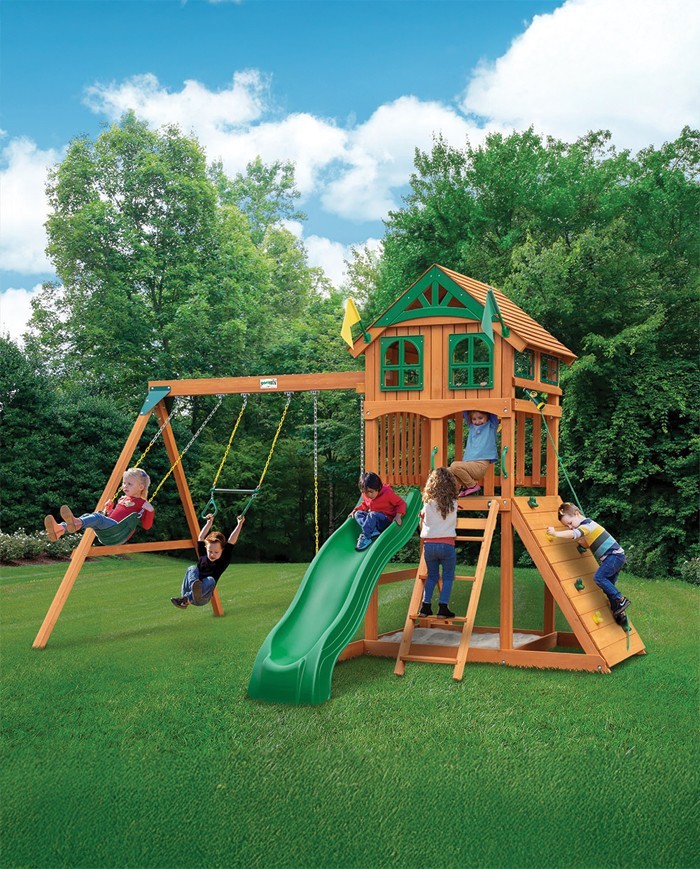 Passage Wooden Playset – Slide, Swings & Play Telescope